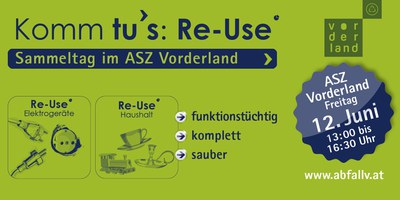 Re-Use-Sammeltag beim ASZ Vorderland