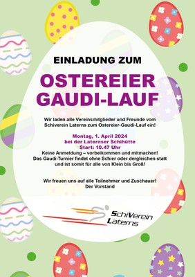 Schiverein Laterns: Ostereier-Gaudi-Lauf