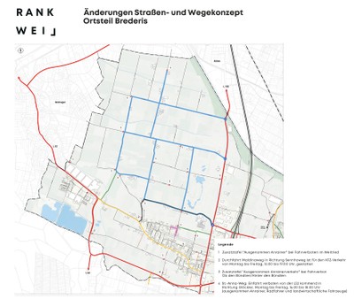 Anpassung des Straßen- und Wegekonzepts in Brederis